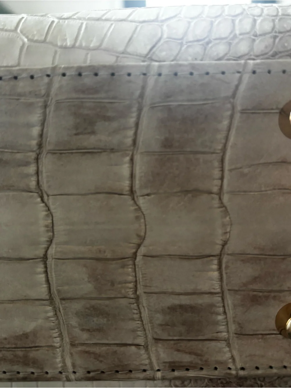Genuine Himalayan crocodile handbag